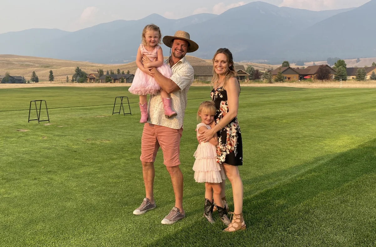 Nathan Purdy, MD, MHSA, CEO of Big Sky Imaging, with his family